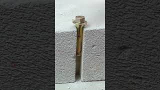 How to Install Anchor Bolts Properly in Lightweight Concrete or Brick Walls! 🔩 #DIYFix