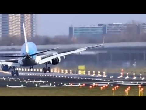 Hard Crosswind Landing | Almost Crash | Aviation Videos | Aviation Lovers
