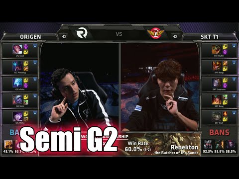 SK Telecom T1 vs Origen | Game 2 Semi Finals LoL S5 World Championship 2015 | Origen vs SKT T1 G2