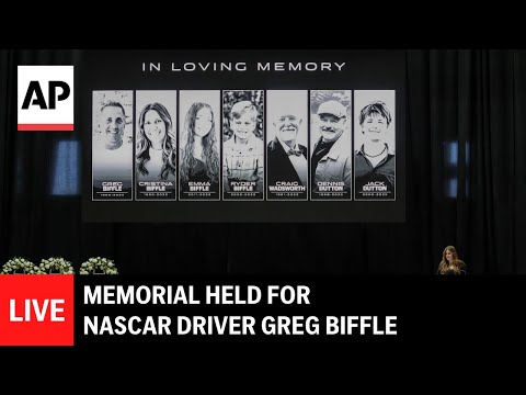 LIVE: Memorial held for NASCAR driver Greg Biffle after fatal plane crash