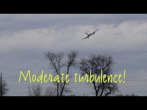 Extremely windy approaches with moderate turbulence