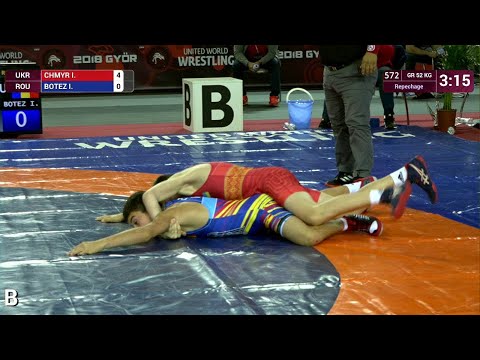 Repechage GR - 52 kg: I. CHMYR (UKR) v. I. BOTEZ (ROU)