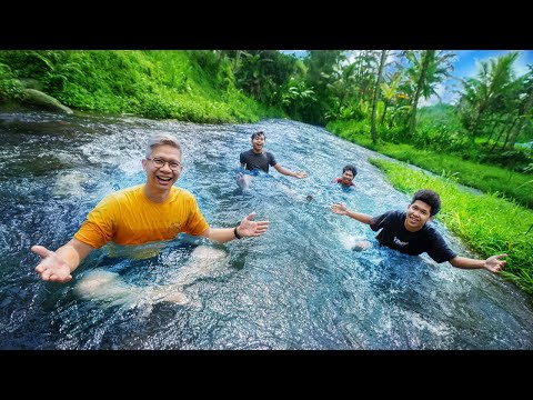 FIRST TIME BATHING IN THE RIVER!!