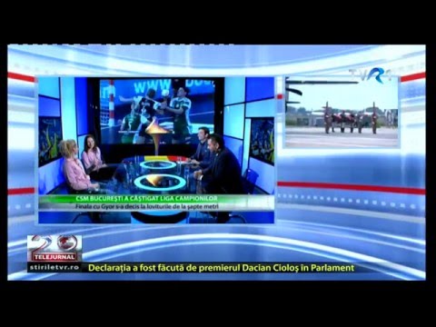 CSM București a cucerit Champions League! C. Vărzaru și. Curea - la TVR