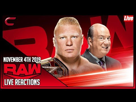 WWE RAW November 4th 2019 Live Stream: Live Reaction Conman167