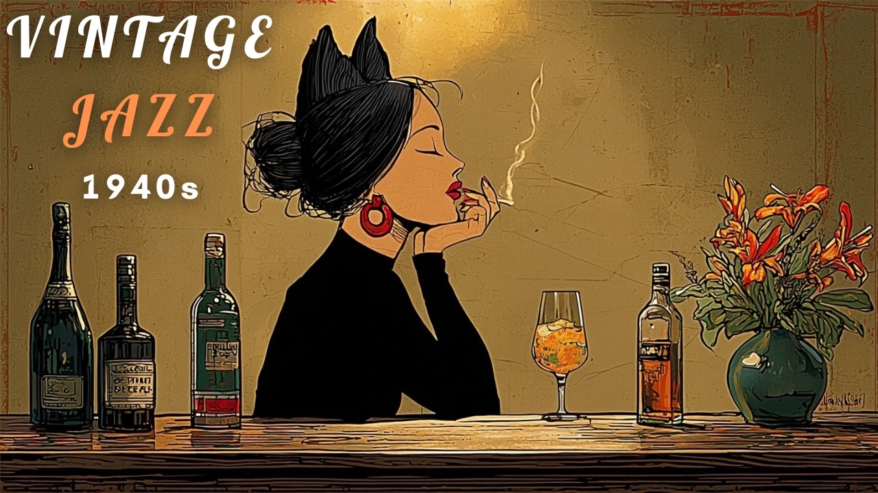 1940's Vintage Jazz Playlist - A draft of air carries a floral motive. | MEOW JAZZ