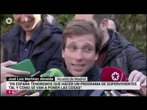 Jose Luis Martinez Almeida dando explicaciones.