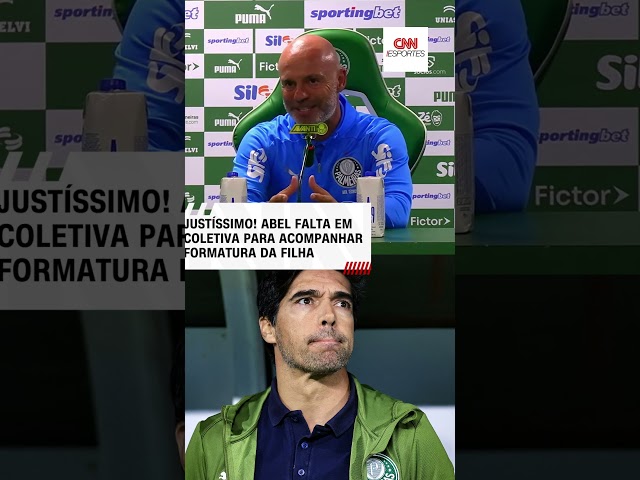 Abel Ferreira não comparece à coletiva para acompanhar formatura da filha | CNN ESPORTES