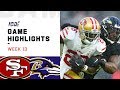 49ers vs. Ravens Week 13 Highlights | NFL 2019