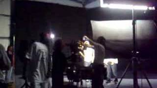 KONVICT MUZIKS GLOWB ON THE SET OF DREAMGIRL VIDEO