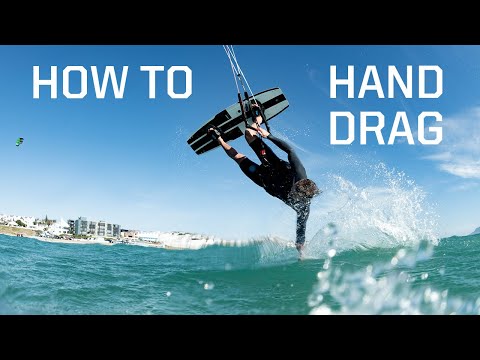 How to Hand Drag Kitesurfing