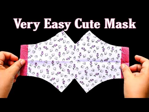 😷Very Easy New Style Pattern Mask😷 - Face Mask Sewing Tutorial - Anyone Can Make This Mask Easily😷