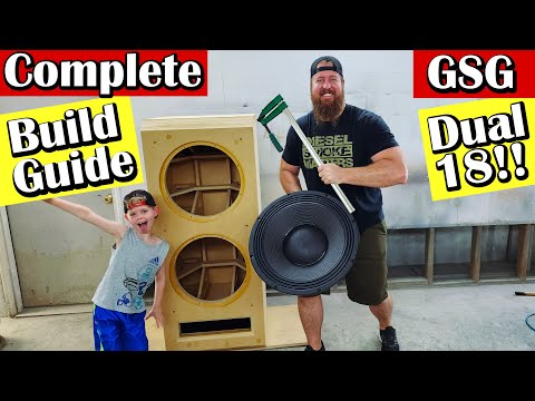 DIY Build Guide | MASSIVE GSG Evolution Dual 18 Inch Home Theater Subwoofer Build