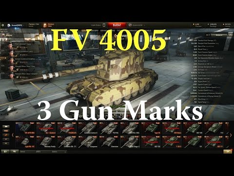 World of Tanks -  FV 4005 3 Gun Marks