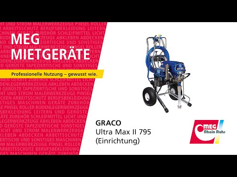 ANLEITUNG (Einrichtung) – Ultra Max II 795 von GRACO