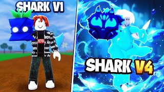 I Awakened Shark V4 With Only BLUE Fruits (Blox Fruits)