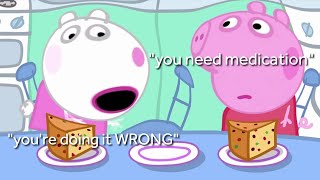 i edited five more episodes of peppa pig because everyone keeps begging for more 🐷