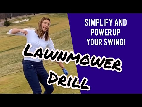 SIMPLE GOLF DRILL: Loopy backswing? No power? Do this “Lawnmower Drill”!