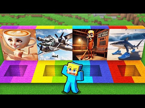 WÄHL NICHT das FALSCHE LOCH in Minecraft! (Tung Tung Sahur, Brr Brr Patapim, Tralalero)