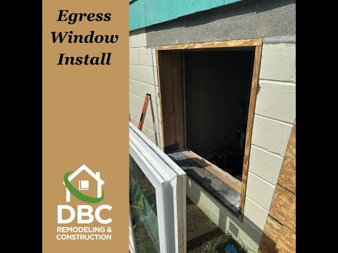 Egress Window Progress