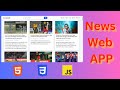 News Web app HTML CSS and JavaScript