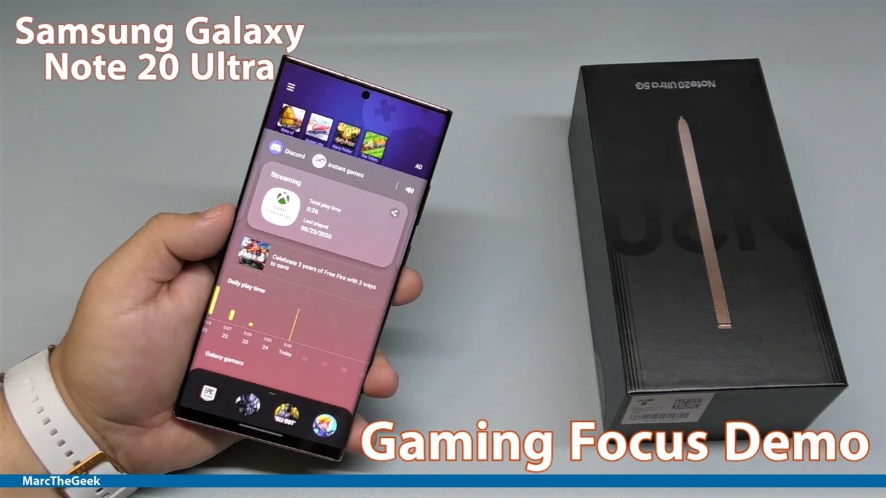 Samsung Galaxy Note 20 Ultra Gaming Focus Demo