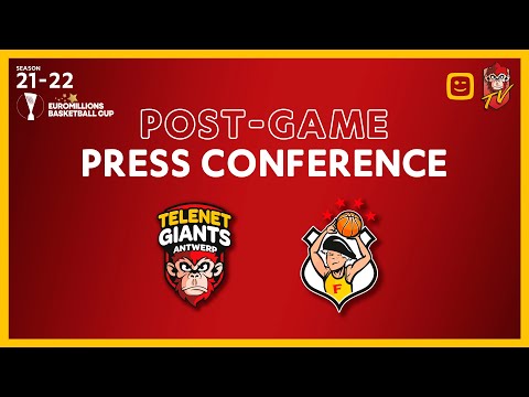 POST-GAME PRESS CONFERENCE | 1/2 Finals Belgian Cup | Telenet Giants Antwerp vs BC Oostende