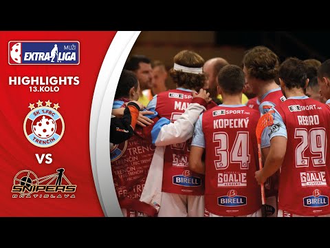 HIGHLIGHTS | Extraliga muži, 13. kolo, 1. FBC Florbal Trencin - Snipers Bratislava