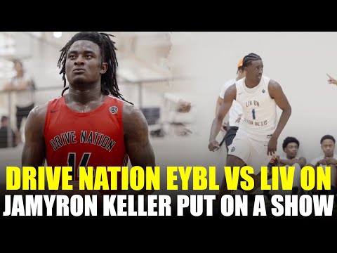 OVERTIME THIRLLER!!  NIKE EYBL MATCHUP DRIVE NATION VS LIV ON JAMYRON KELLER GEOES OFF