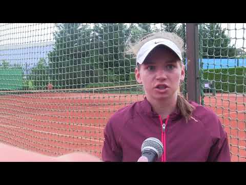 Anastasia Zarycká po porážce v 1. kole singla ITS CUP 2018