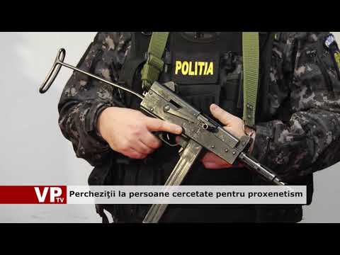 Percheziţii la persoane cercetate pentru proxenetism