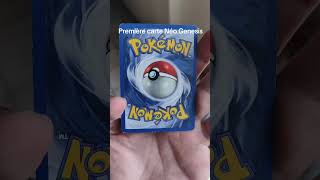 Première carte Néo Genesis un peu abîmé #pokemontcg #pokemoncards