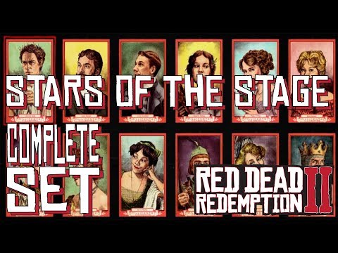 Stars of the Stage 12 Cigarette Card Set Red Dead Redemption 2