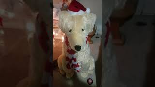 Gemmy Animated Life-size Christmas Dog