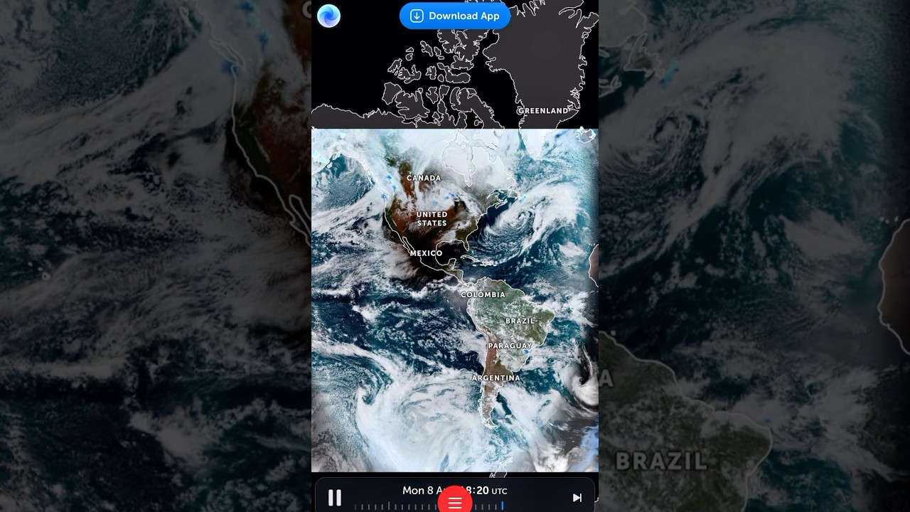 April 2024 | Total Solar Eclipse seen on Satellite Map..! 🔆🛰️ #solareclipse #2024eclipse