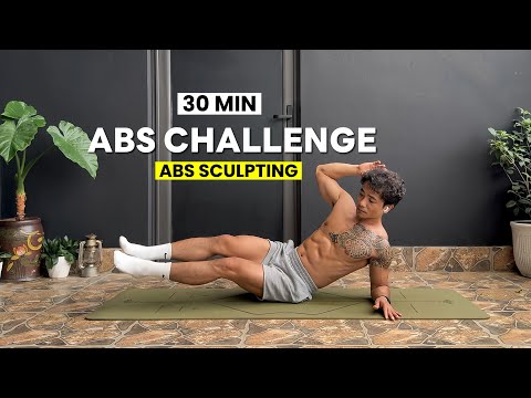 30 Min ABS SCULPTING Challenge | Killer Six Pack AB Workout - No Equipment, No Repeat