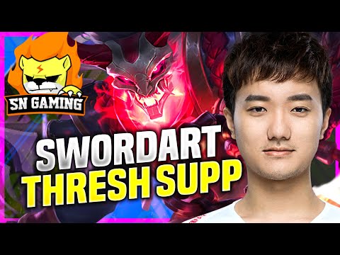 SWORDART WORLD CLASS THRESH! - SN Swordart Plays Thresh Supp vs Nautilus! | KR SoloQ Patch 10.22