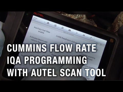 Cummins Flow Rate (Injector Quantity Adjustment) Programming with Autel Scan Tool