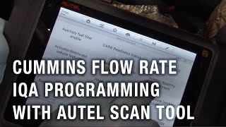 Cummins Flow Rate (Injector Quantity Adjustment) Programming with Autel Scan Tool