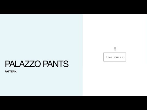 Padrão de calças Palazzo.