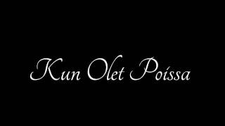 Kun olet poissa - cover