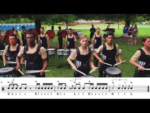 Phantom Regiment Snare Break 2018 (w/Sheet Music)