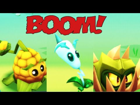Kernel-pult, Spikeweed, and Lightning Reed - Plants VS Zombies 3 Gameplay