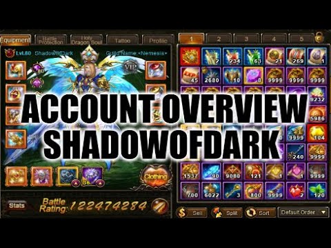 Wartune: Account Overview ShadowOfDark 122Million BR Knight + Tips For Your Own Account!