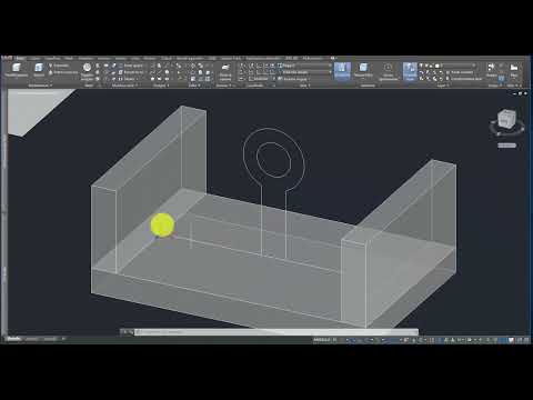 Step by Step 3D Drawing Example - Basic Commands for Modeling with AutoCAD