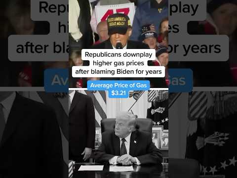 Republicans downplay higher gas prices after blaming Biden for years
