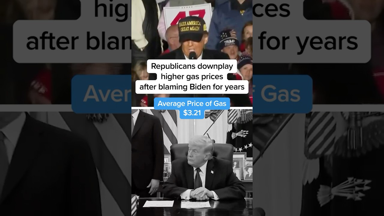 Republicans downplay higher gas prices after blaming Biden for years