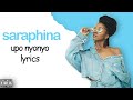 Saraphina Upo Nyonyo Official Lyrics Video