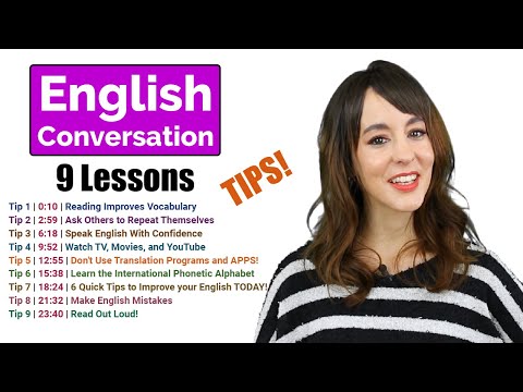 Learn English Conversation with Lynn’s Speaking TIPS | 9 Lessons