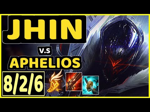 KANAVI (JHIN) vs APHELIOS - 8/2/6 KDA BOTTOM ADC GAMEPLAY - KR Ranked GRANDMASTER